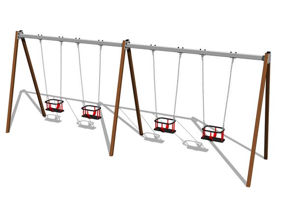 Reťazová štvorhojdačka RH6413KW - hnedá (v.p. 1,5 m)