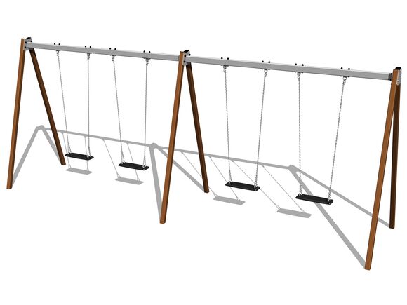 Reťazová štvorhojdačka RH6411KW - hnedá (v.p. 1,5 m)