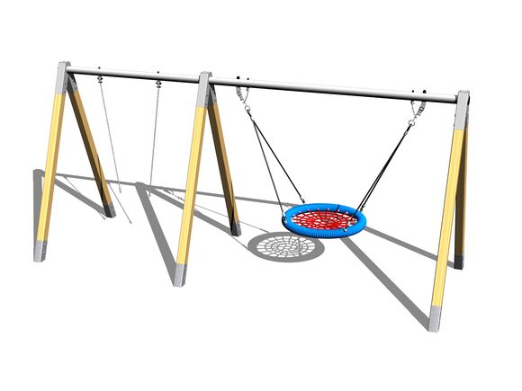 Reťazová dvojhojdačka RH220D (v.p. 1,5 m)