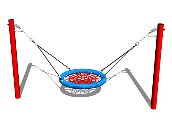 Reťazová hojdačka Hniezdo MINI RH160KR - celokovová (v.p. 1 m)