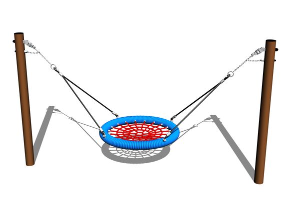 Reťazová hojdačka Hniezdo MINI RH160KW - hnedá (v.p. 1 m)