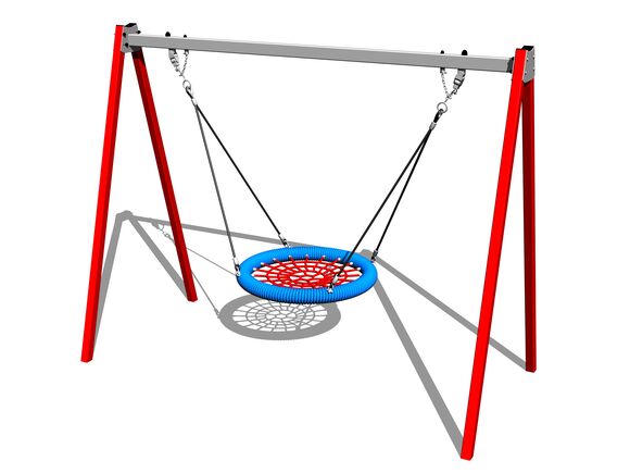 Reťazová hojdačka Hniezdo RH6170KR - červená (v.p. 1,5 m)