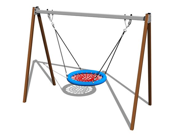 Reťazová hojdačka Hniezdo RH6170KW - hnedá (v.p. 1,5 m)