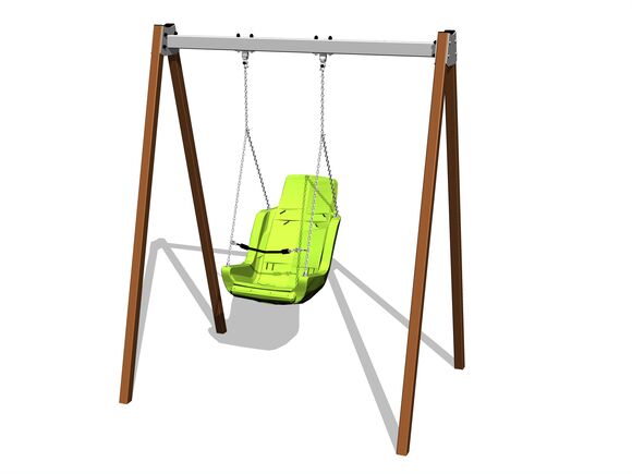 Reťazová hojdačka RH6114KW - hnedá (v.p. 1,5 m)