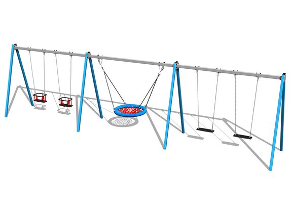 Reťazová päťhojdačka RH6521KB - modrá (v.p. 1,5 m)