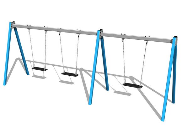 Reťazová trojhojdačka RH6311KB - modrá (v.p. 1,0 m)