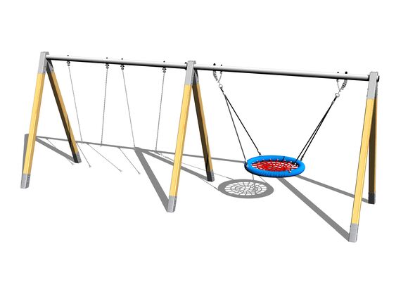 Reťazová trojhojdačka RH320D (v.p. 1,5 m)