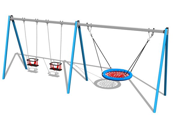 Reťazová trojhojdačka RH6323KB - modrá (v.p. 1,5 m)