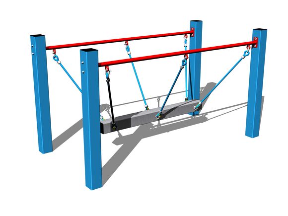 Lanová lávka LL101KB - modrá (v.p. 1 m)