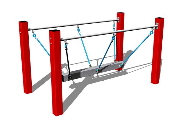 Lanová lávka LL101KR - červená (v.p. 1 m)