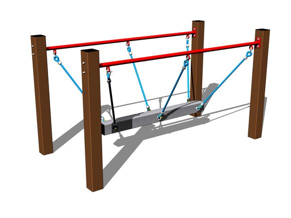 Lanová lávka LL101KW - hnedá (v.p. 1 m)