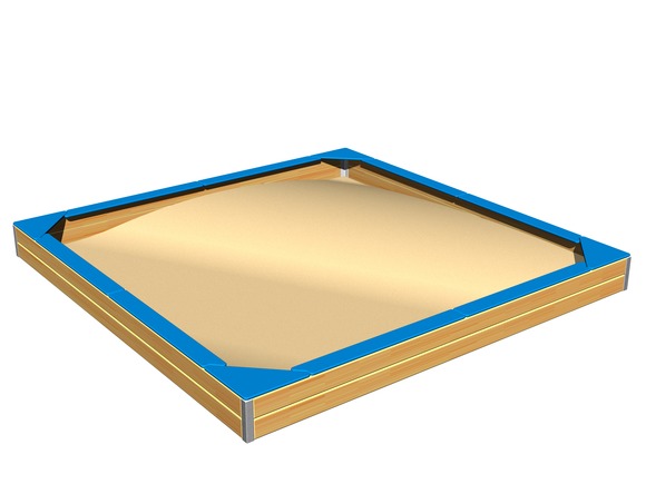 Sedačky na celý obvod pieskoviska 3x3 m SP330DB - modrá