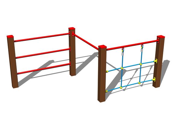 Šplhacia zostava SS8313KW - hnedá