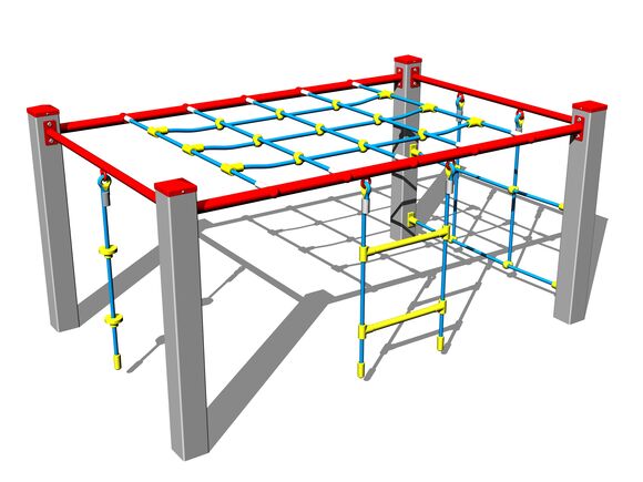 Šplhacia zostava SS8410KS - strieborná