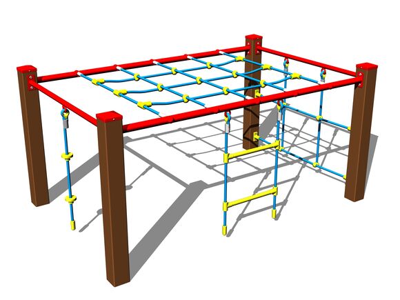 Šplhacia zostava SS8410KW - hnedá