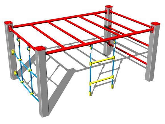 Šplhacia zostava SS8411KS - strieborná