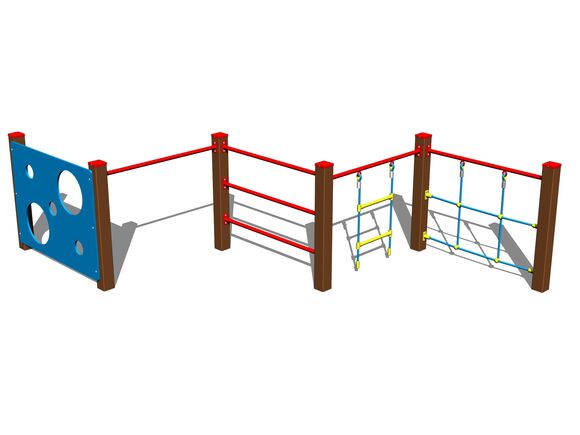 Šplhacia zostava SS8505KW - hnedá