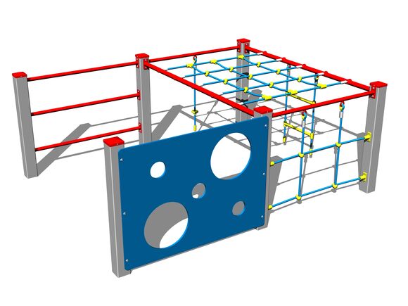 Šplhacia zostava SS8606KS - strieborná
