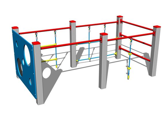 Šplhacia zostava SS8609KS - strieborná