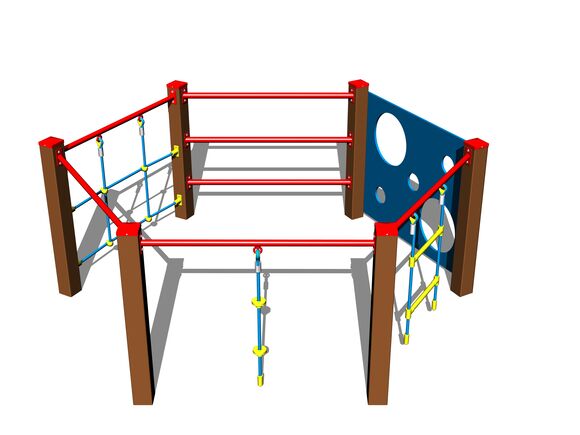 Šplhacia zostava SS8610KW - hnedá