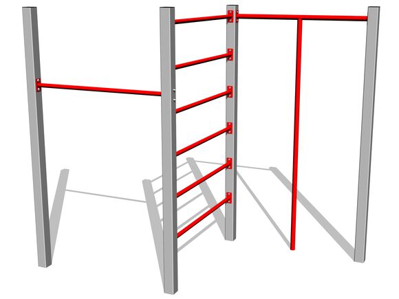 Šplhacia zostava SS8301KS - strieborná