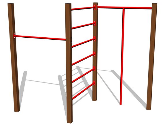 Šplhacia zostava SS8301KW - hnedá