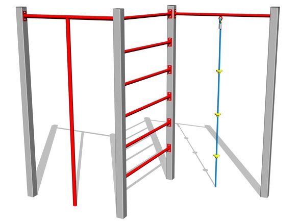 Šplhacia zostava SS8302KS - strieborná