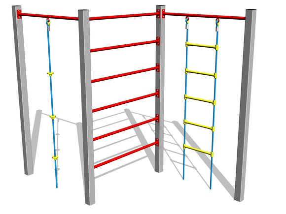 Šplhacia zostava SS8303KS - strieborná