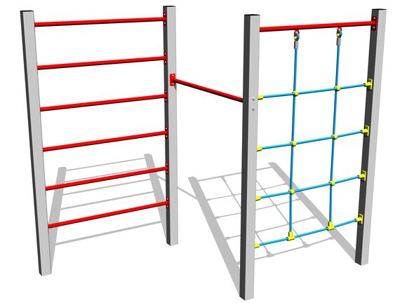 Šplhacia zostava SS8304KS - strieborná