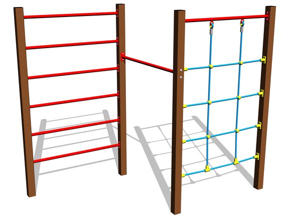 Šplhacia zostava SS8304KW - hnedá