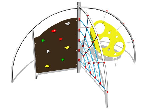 Šplhacia zostava SS8309KS - strieborná