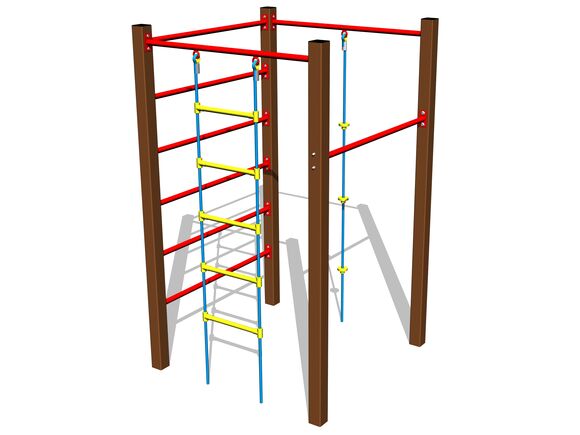 Šplhacia zostava SS8406KW - hnedá