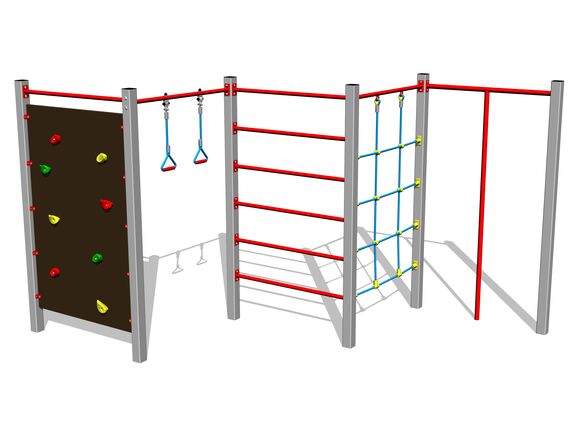 Šplhacia zostava SS8501KS - strieborná