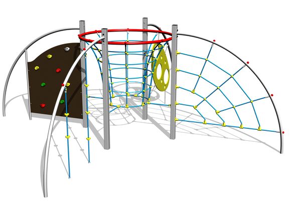 Šplhacia zostava SS8502KS - strieborná