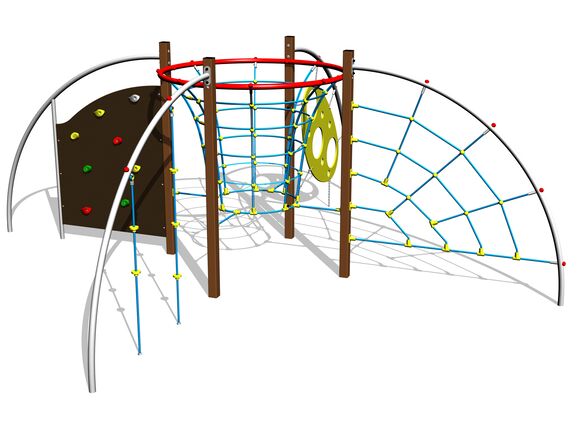 Šplhacia zostava SS8502KW - hnedá