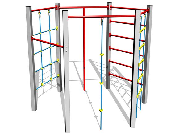 Šplhacia zostava SS8601KS - strieborná