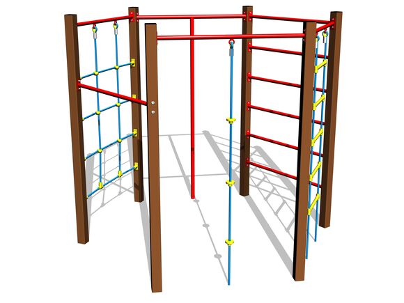 Šplhacia zostava SS8601KW - hnedá
