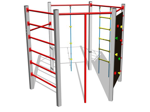 Šplhacia zostava SS8602KS - strieborná