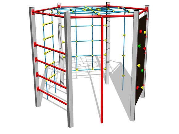 Šplhacia zostava SS8604KS - strieborná