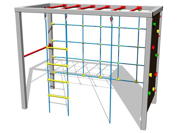 Šplhacia zostava SS8608KS - strieborná