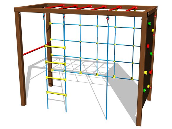 Šplhacia zostava SS8608KW - hnedá