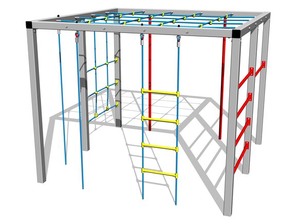 Šplhacia zostava SS8901KS - strieborná