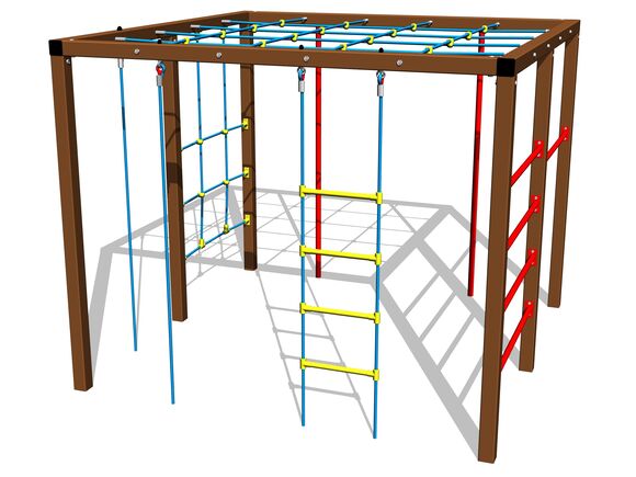 Šplhacia zostava SS8901KW - hnedá