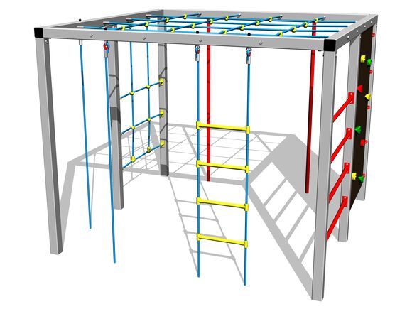 Šplhacia zostava SS8902KS - strieborná