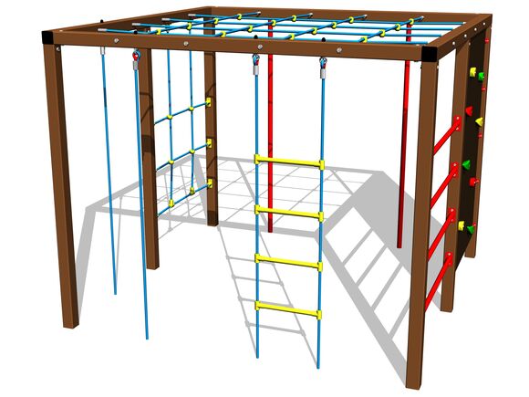 Šplhacia zostava SS8902KW - hnedá