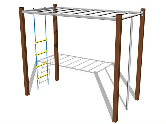 Šplhacia zostava - hnedá