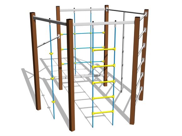 Šplhacia zostava - hnedá