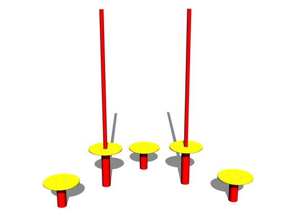 Chodník zručnosti SD113KR - červena