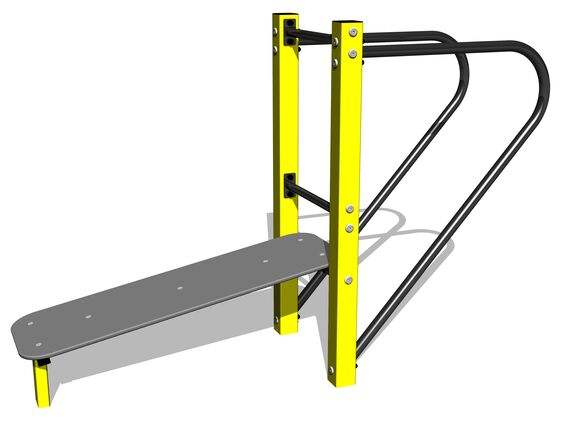 Street workoutová zostava WS8004YD - žltá