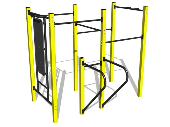 Street workoutová zostava WS8013YD - žltá